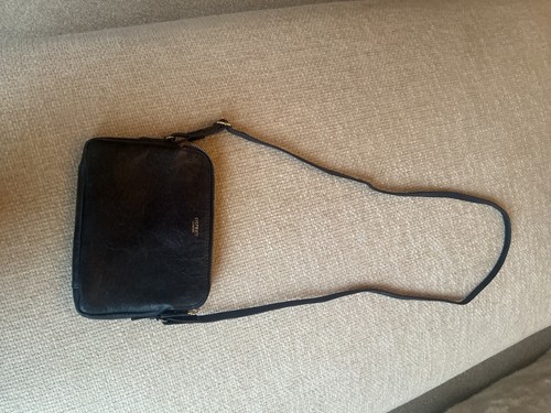 Ladies small black - , leather