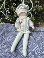 Doll Old Vintage Dolly |  c1930's Teddy Bear Friend w/ antique medal Chad Valley