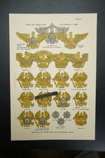 Picture Board WW1 Clothing Infantry Hunter Helmet Eagle Skull Shako Guard