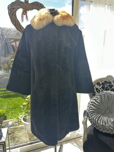Vintage faux astrakhan coat - vintage,
