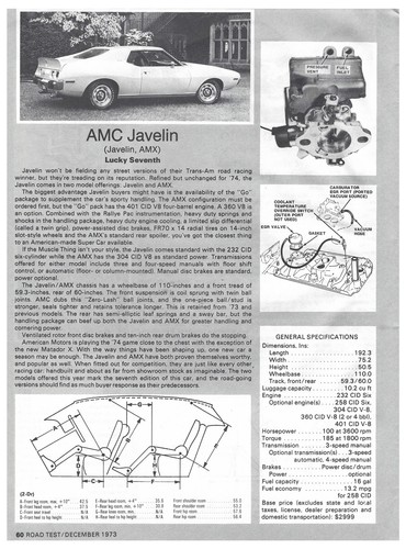 1974 amc gremlin - &, javelin