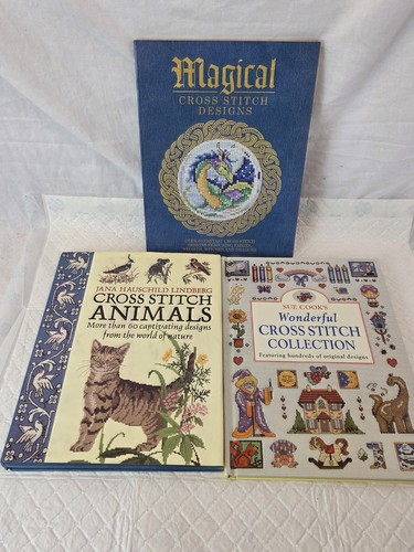 Cross stitch book bundle 3x - stitch,