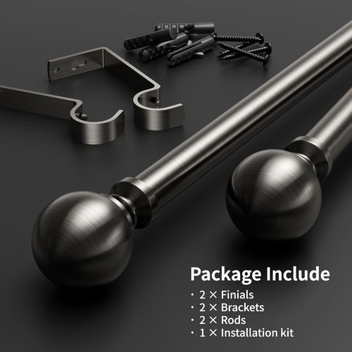 Extendable curtain poles for - extendable,
