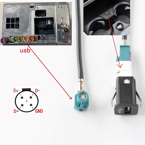 Car usb interface cable pin - interface, 4