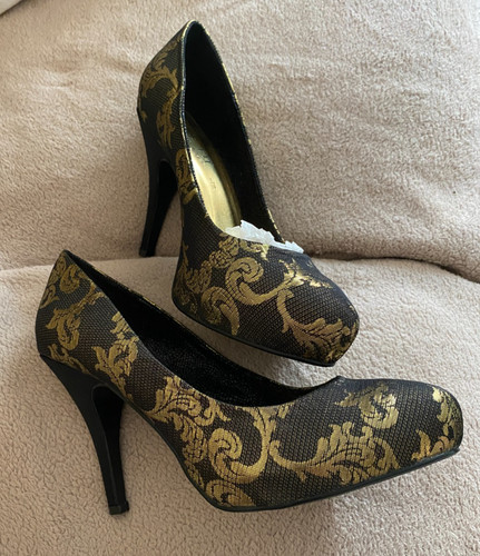 Next black gold - black, stiletto