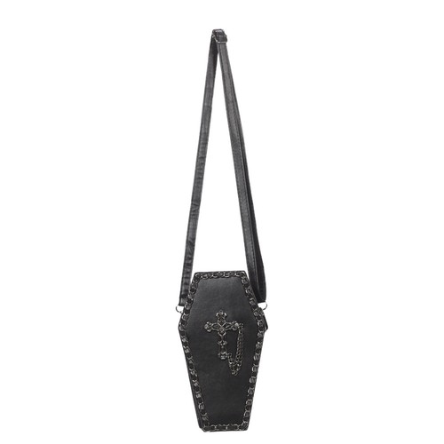 Black gothic coffin - gothic, purse