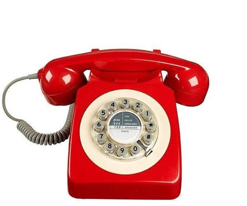 Retro telephone red - telephone,
