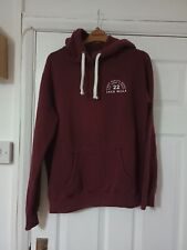 Jack Wills Ladies Girls Hoodie Sweatshirt Burgundy UK 10 - Good Condition