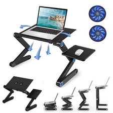 Folding Laptop Desk Table Bed Adjustable Portable Computer Stand Furniture Tray