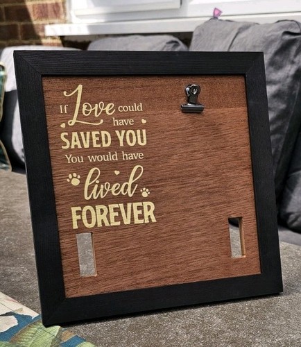 Dog memorial photo frame pet - photo,