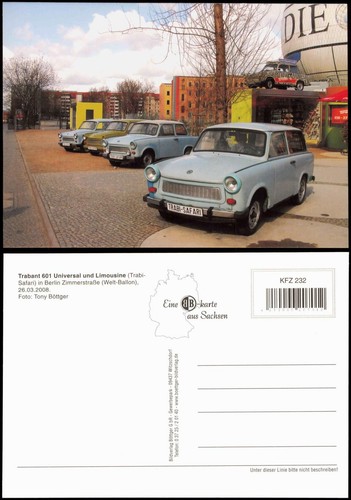 Postcard berlin trabant - postcard,