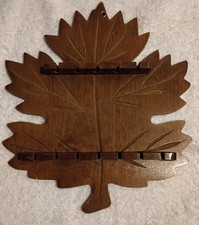 Wooden Leaf Shaped Spoon Display Rack/Holder