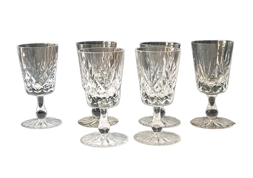 Vintage cut crystal glass - crystal,