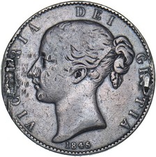 1845 Crown - Victoria British
