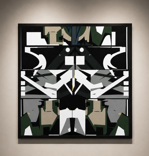 Geometric graffiti abstract - geometric,