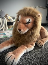 Large Realistic Lion Plush Toy- Great Condition, No Obvious Marks