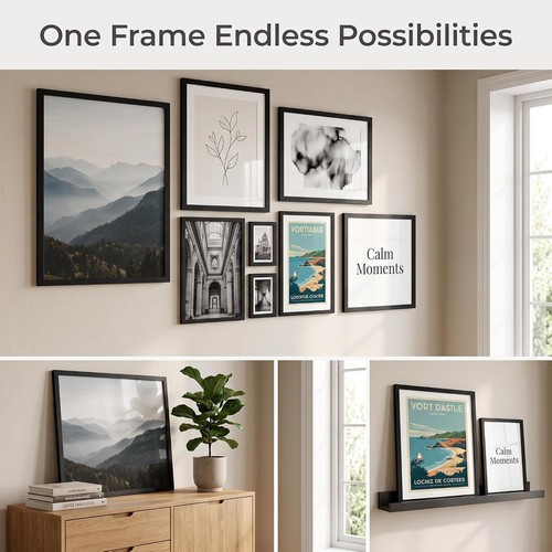 Modern black picture frame - picture,