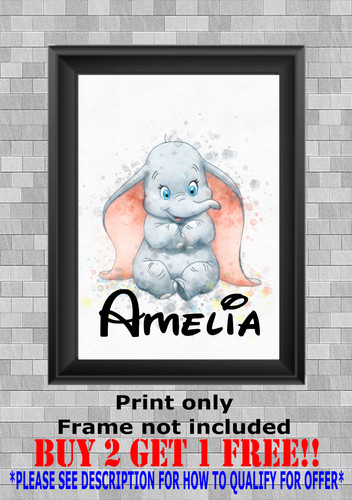 Personalised disney dumbo wall - disney,
