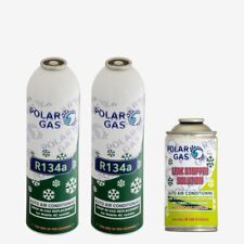 Car 134A AC Aircon Air Con Conditioning Gas Topup Recharge Refill Regas Kit X2