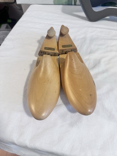 Vintage pair wooden - , trees