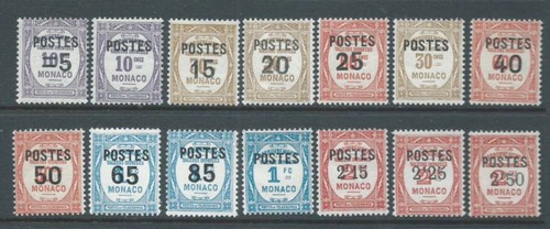 Monaco 1937 sg149 set of - 1937-8,