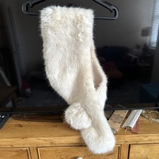 Zara white Faux Fur Stole