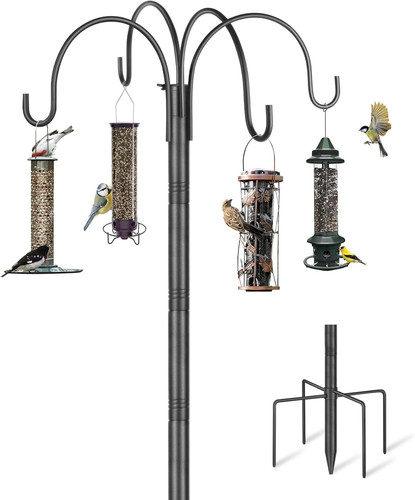 Bird feeder pole stand - bird,