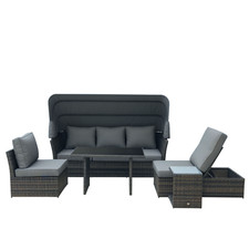 Outsunny 5 PCS Outdoor Rattan