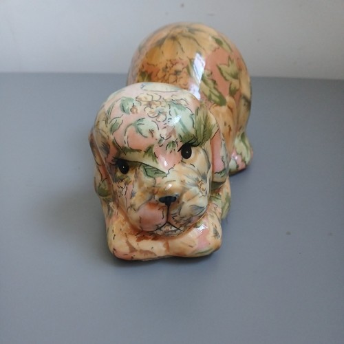 Vintage puppy floral - vintage,