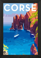 Corsica Travel Framed Wall Art