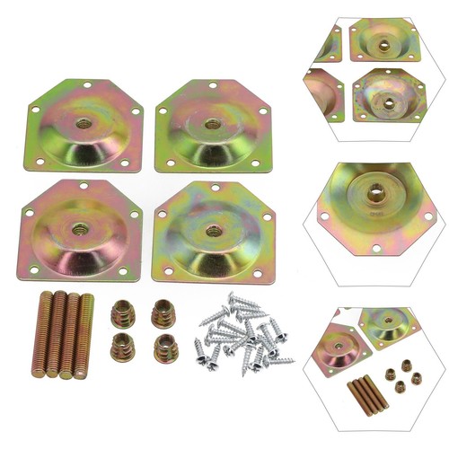 Angled wood legs fixing plate - angled,