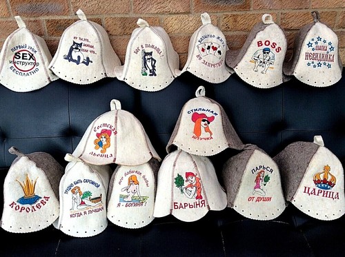 Traditional sauna spa hats - ,