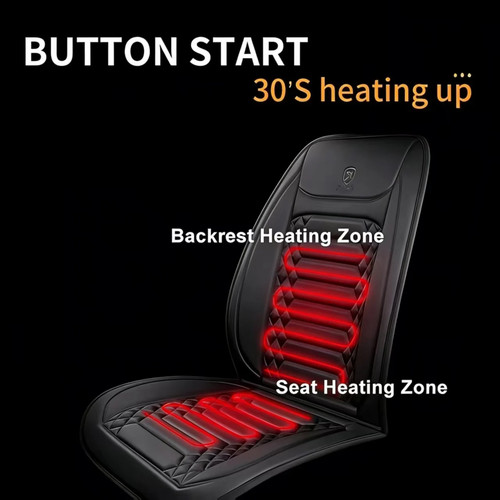 2pcs winter heated car - 1/2pcs, seat