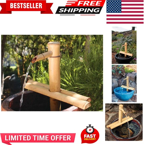 Zen garden bamboo water - garden,