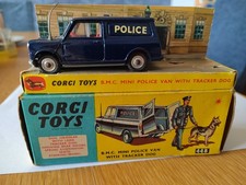 Vintage Boxed Corgi Toys BMC Mini Police Van. 448 NO TRACKER DOG FIGURE 