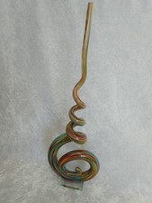 Murano style Freeform Art Glass Sculpture 2O" tall.