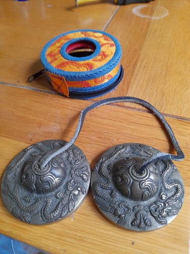 Tibetan tingsha dragon - tingsha,