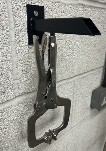 Wall bracket hold clamps - bracket, to