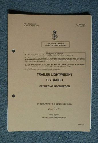 British army penman - army, trailer