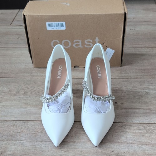 Coast white court shoes womens - court,