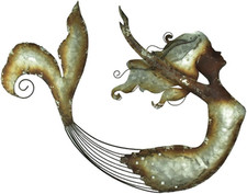 Mermaid Metal Wall Art Decor
