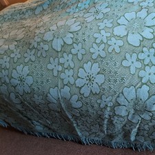 Vintage Vantona turquoise bold