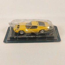 RARE DEL PRADO 1/43 CLASSIC LAMBORGHINI MIURA YELLOW DIECAST MODEL TOY CAR