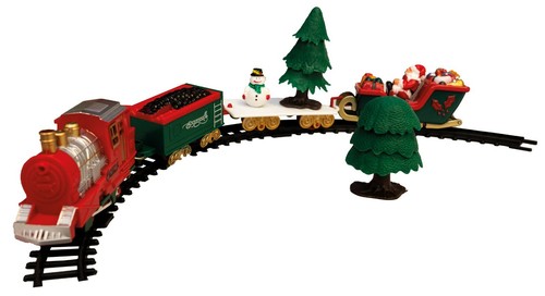 Christmas tree train set plays - tree,