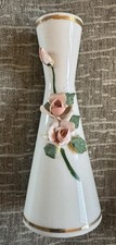Bud Vase With Pink Rose Design