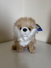 Pomeranian Dog Soft Plush Toy By Living Nature New Puppy