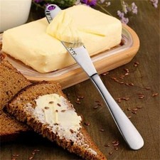 Butter Knife Stainless Steel Serrated Edge Cheese Spreader Slicer Butter Curler