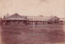 Original albumen print photo Hospital at Kimberley South Africa 1885 from album