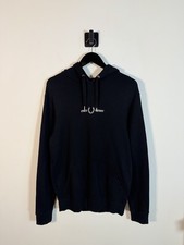 Fred Perry Hoodie Mens S Black