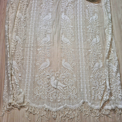 Vintage ivory floral bird - vintage,